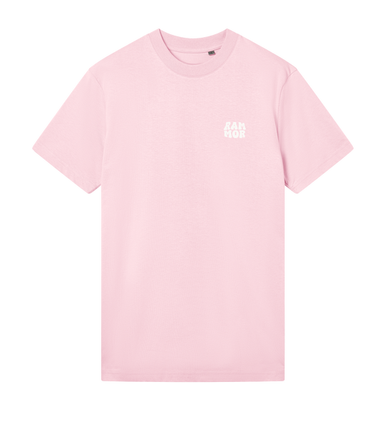 🌴 PARADISE RAMMOR T-SHIRT PINK // Regular Unisex Organic Cotton T-Shirt