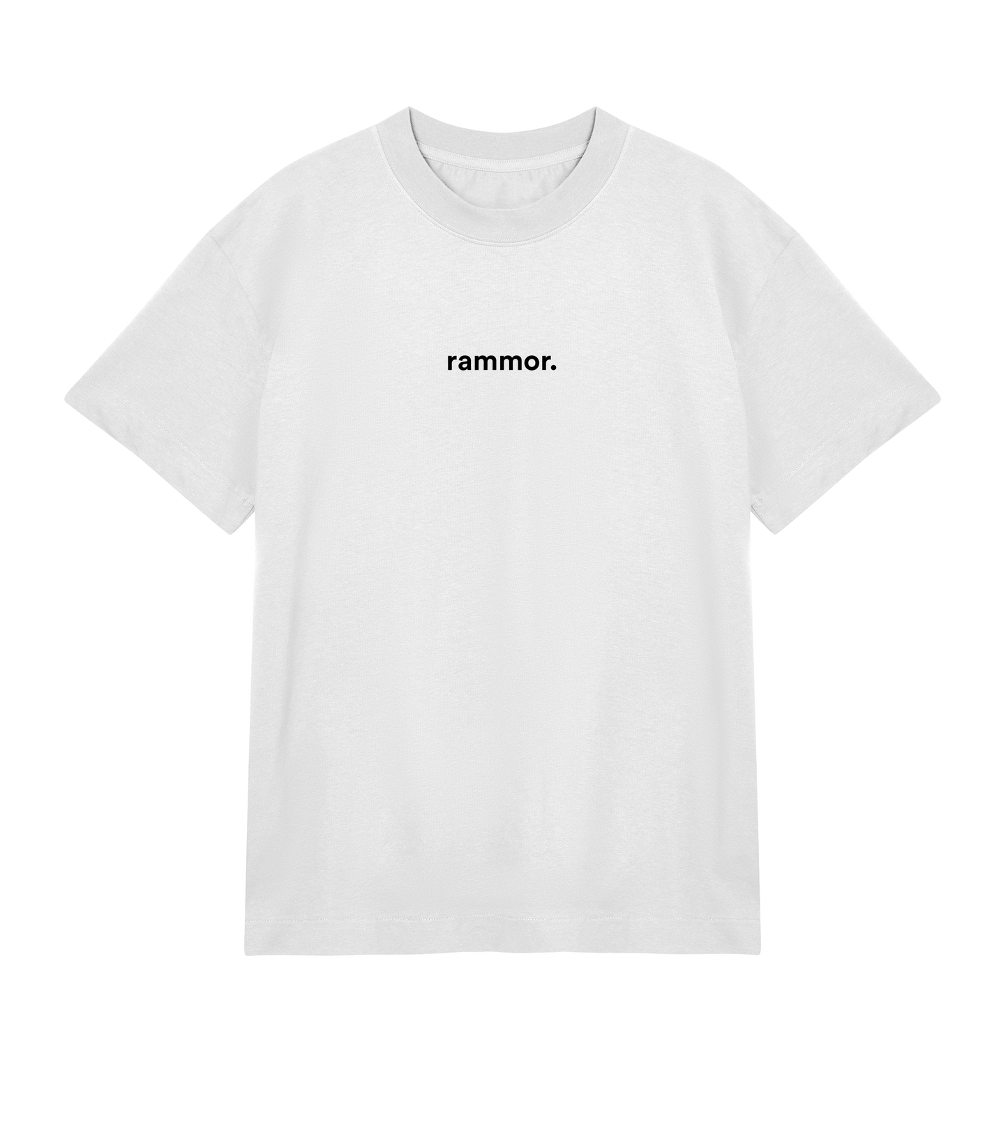RAMMOR MINIMAL T-SHIRT OFF-WHITE - Oversize Unisex Organic Cotton T-Shirt