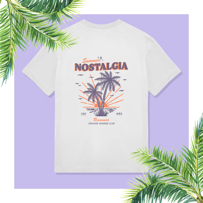 SUMMER NOSTALGIA RAMMOR OFF-WHITE - Oversize Unisex Organic Cotton T-Shirt