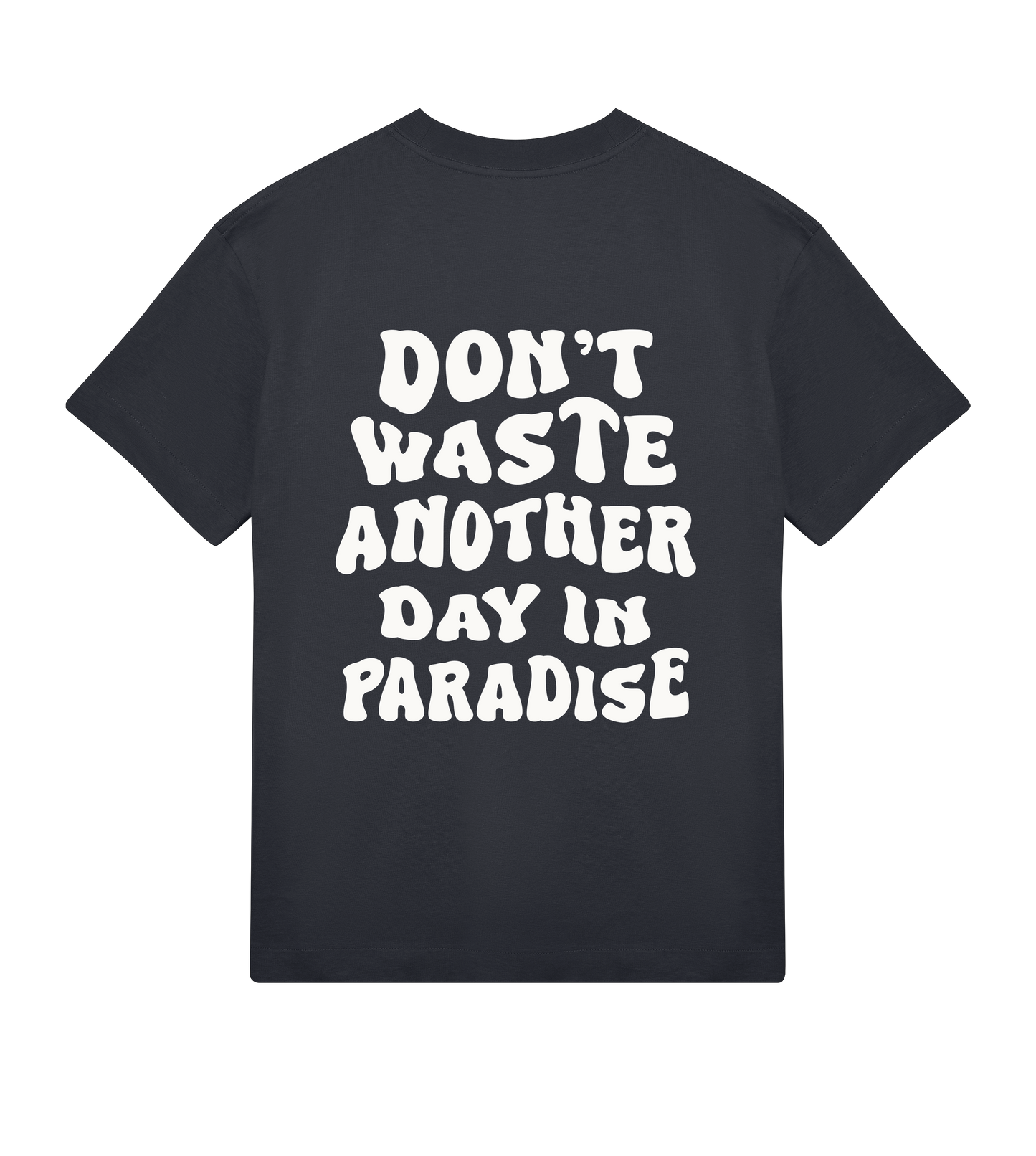 🌴 PARADISE RAMMOR T-SHIRT OFF-BLACK // Oversize Unisex Organic Cotton T-Shirt