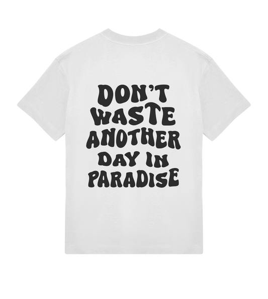 🌴 PARADISE RAMMOR T-SHIRT OFF-WHITE // Oversize Unisex Organic Cotton T-Shirt