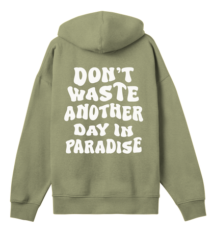 🌴 PARADISE RAMMOR HOODIE OLIVE - Unisex Organic Cotton Boxy Hoodie