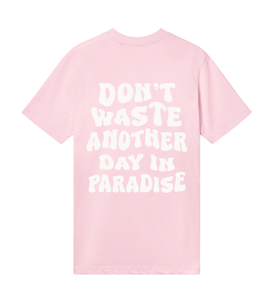 🌴 PARADISE RAMMOR T-SHIRT PINK // Regular Unisex Organic Cotton T-Shirt