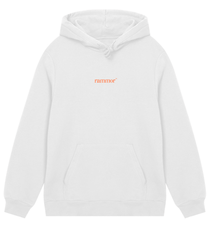 SUMMER NOSTALGIA RAMMOR HOODIE WHITE - Unisex Organic Cotton Hoodie