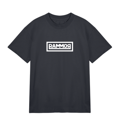 RAMMOR OLDSCHOOL T-SHIRT OFF-BLACK - Oversize Unisex Organic Cotton T-Shirt