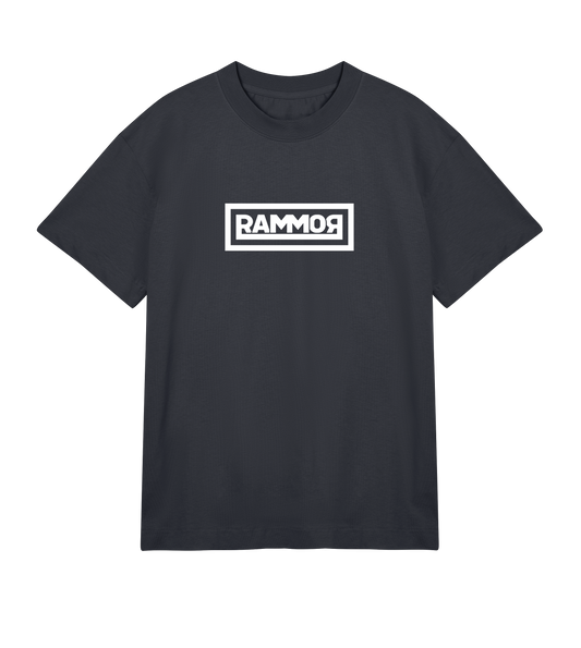 RAMMOR OLDSCHOOL T-SHIRT OFF-BLACK - Oversize Unisex Organic Cotton T-Shirt