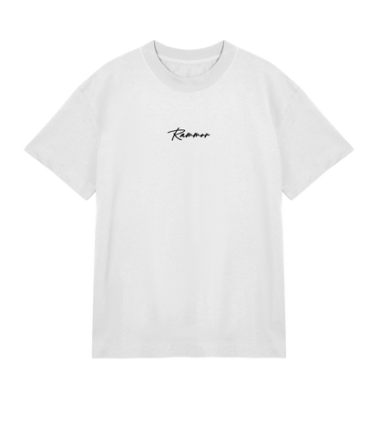 RAMMOR SIGNATURE T-SHIRT OFF-WHITE - Oversize Unisex Organic Cotton T-Shirt