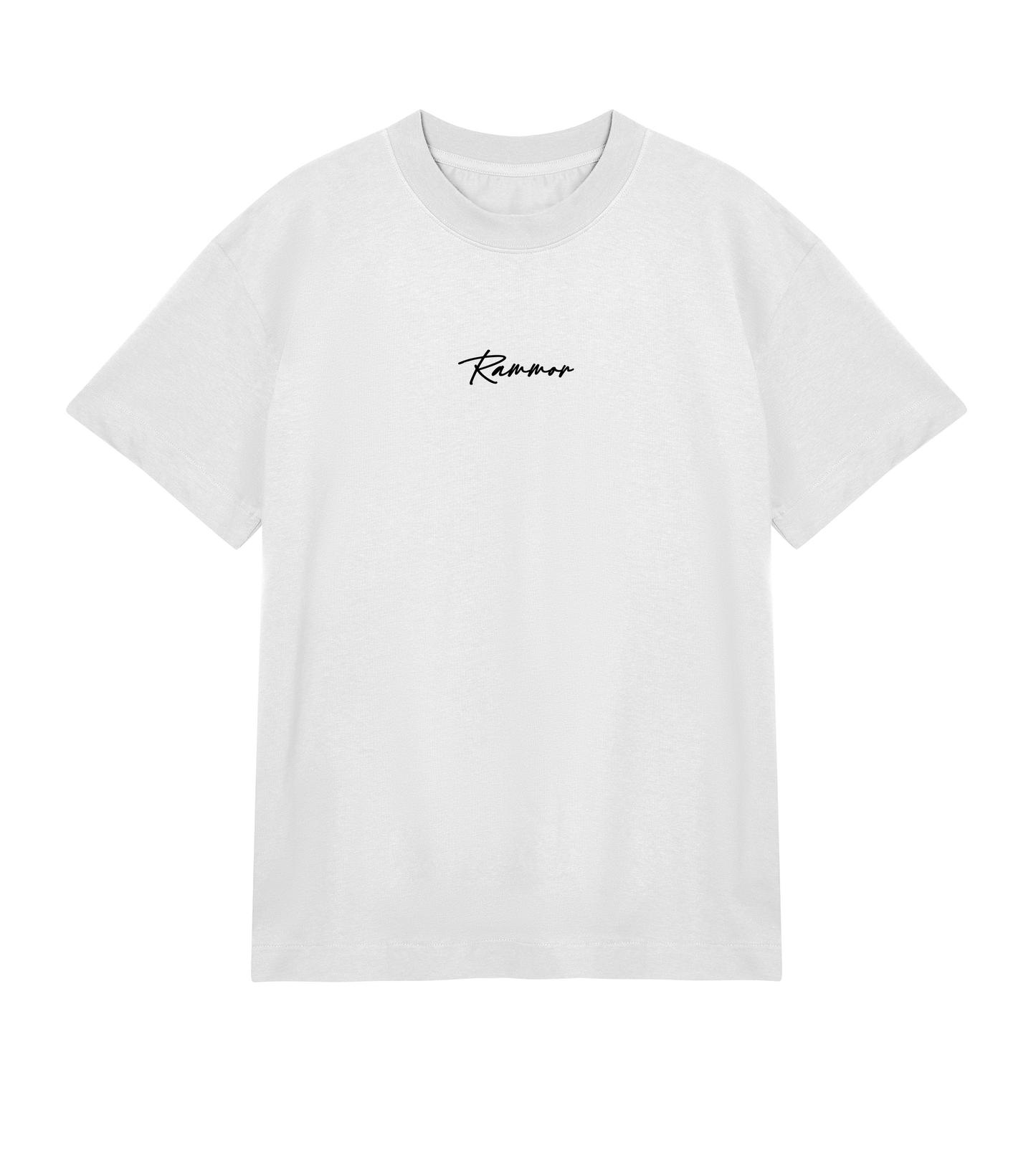 RAMMOR SIGNATURE T-SHIRT OFF-WHITE - Oversize Unisex Organic Cotton T-Shirt