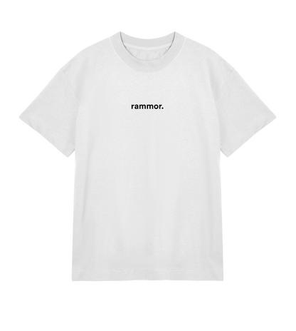 RAMMOR MINIMAL T-SHIRT OFF-WHITE - Oversize Unisex Organic Cotton T-Shirt