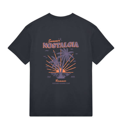 SUMMER NOSTALGIA RAMMOR OFF-BLACK - Oversize Unisex Organic