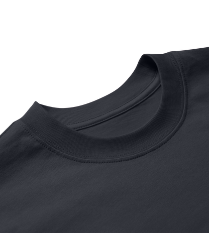 WAVY PALM TREE OFF-BLACK - Oversize Unisex Organic Cotton T-Shirt