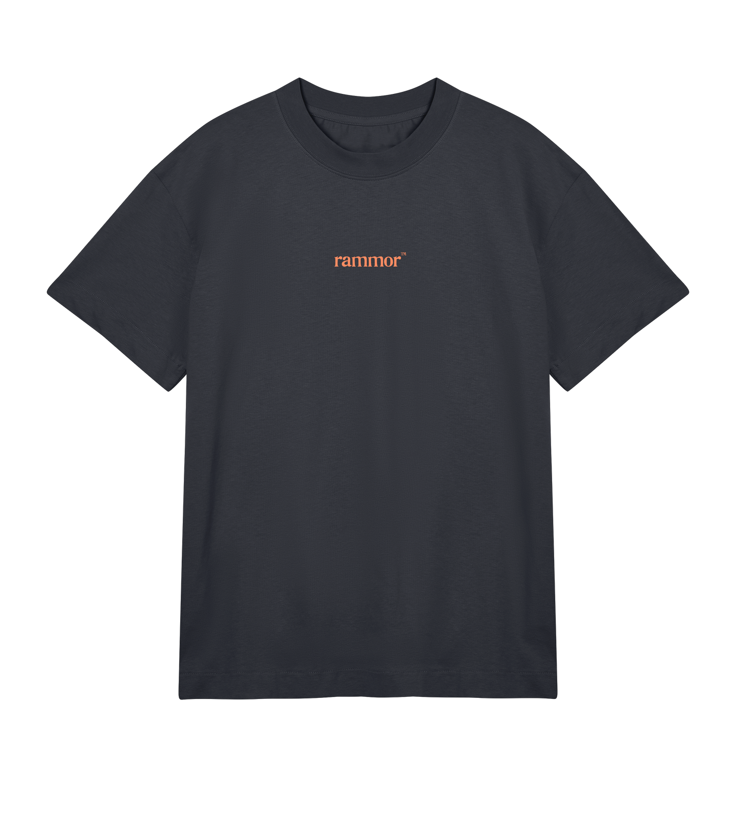 SUMMER NOSTALGIA RAMMOR OFF-BLACK - Oversize Unisex Organic Cotton T-Shirt