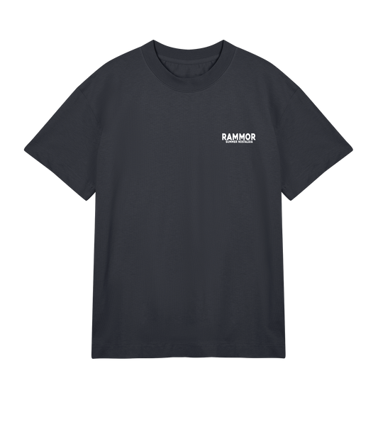 BUTTERFLY RAMMOR OFF-BLACK - Oversize Unisex Organic Cotton T-Shirt