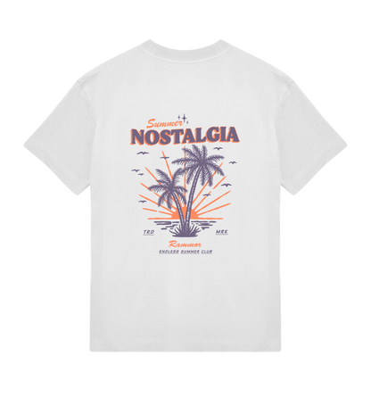 SUMMER NOSTALGIA RAMMOR OFF-WHITE - Oversize Unisex Organic Cotton T-Shirt